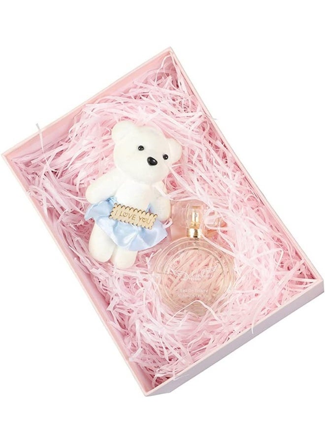 100 gram Raffia Paper Shreds Strands Eco friendly Shredded Crinkle Confetti Crinkle Cut Paper Filling Shredded Paper for Hamper Gift Box Filling(pink） - Image 2