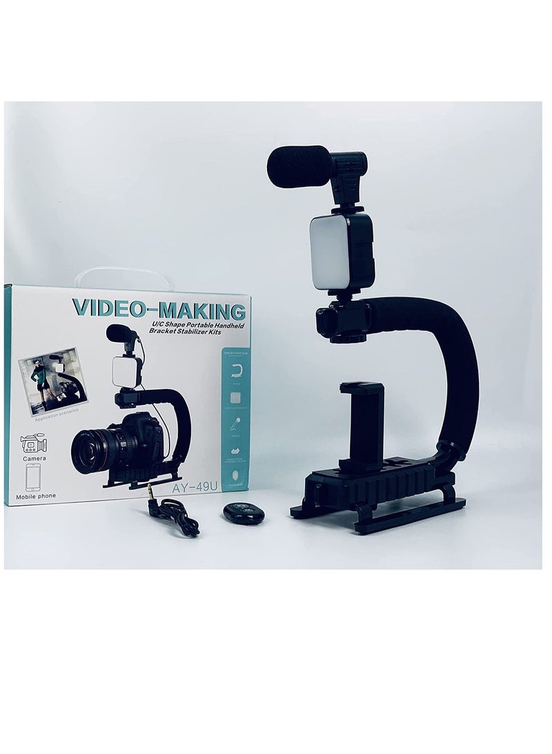Phone Planet Vlogging Kit for Starter Photography Video  Recording Smartphone Live Black - Image 3