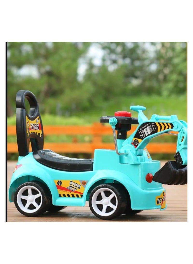 سيارة ركوب للاطفال والرضع ، سيارة دفع رباعي لعبة مزودة بنغمات موسيقية للاطفال بعمر سنة الى سنتين - Image 2