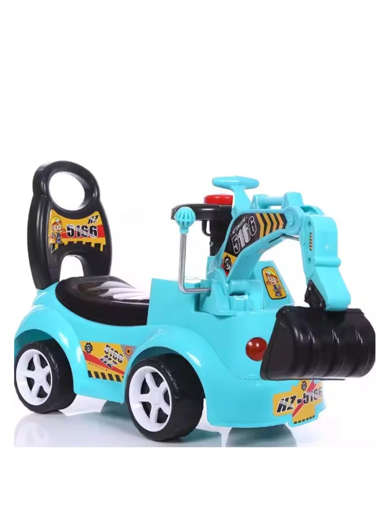 سيارة ركوب للاطفال والرضع ، سيارة دفع رباعي لعبة مزودة بنغمات موسيقية للاطفال بعمر سنة الى سنتين - Image 1