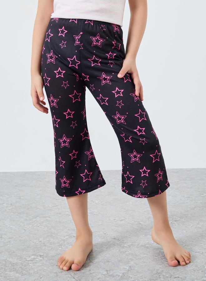 تايك تو طقم من بنطال وتيشيرت بطبعة جرافيك - Image 5