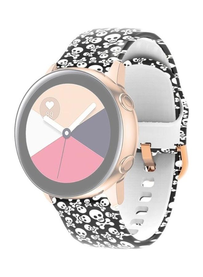 Loquat Replacement Strap for Samsung Galaxy Watch 42mm Black/White - Image 1