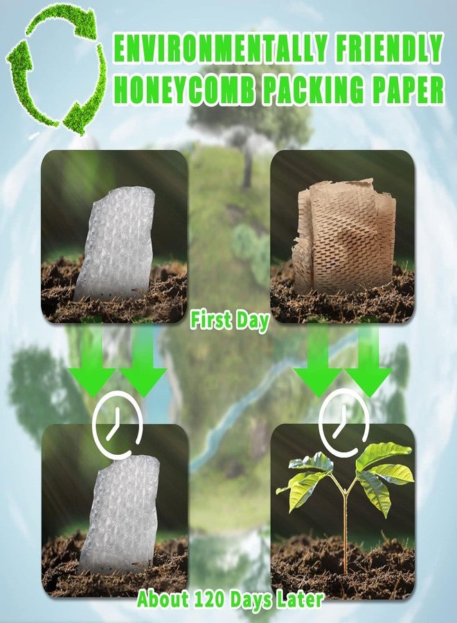 POWERLON comb Packing Paper, Bubble Packing Wrap for Packing/Shipping/Moving, Eco-Friendly, With 36 Fragile Sticker Labels (100 Meter x 15" Roll Expandable upto 150M) - Image 4