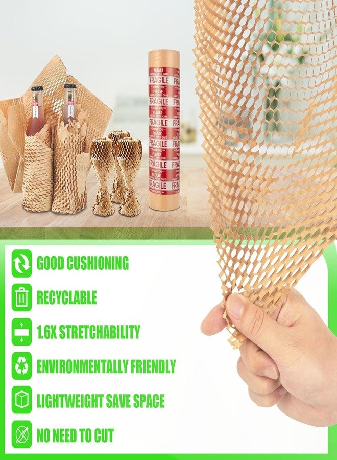 POWERLON comb Packing Paper, Bubble Packing Wrap for Packing/Shipping/Moving, Eco-Friendly, With 36 Fragile Sticker Labels (100 Meter x 15" Roll Expandable upto 150M) - Image 2