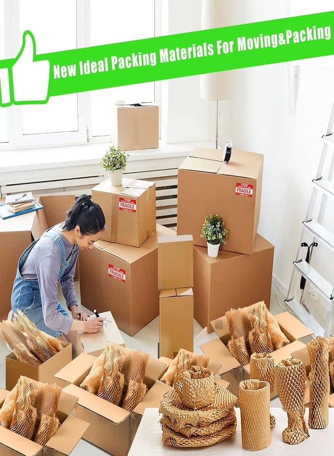 POWERLON comb Packing Paper, Bubble Packing Wrap for Packing/Shipping/Moving, Eco-Friendly, With 36 Fragile Sticker Labels (100 Meter x 15" Roll Expandable upto 150M) - Image 5