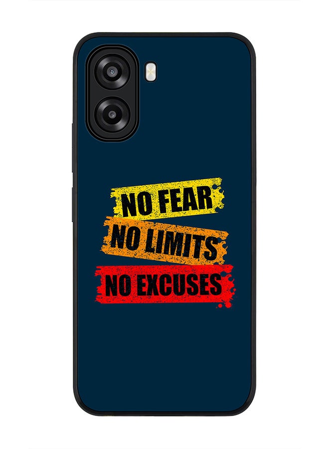 Stylizedd For Oppo A6x 5G / A6x 4G Case,Slim fit Camera Protection, Shockproof Thin Phone cover  - No Fear Limits Excuses - Image 1