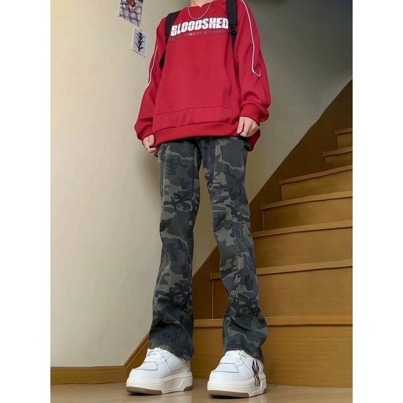 Unisex Classic Denim Jeans Loose Fit Daily Outdoor Wear - Image 2