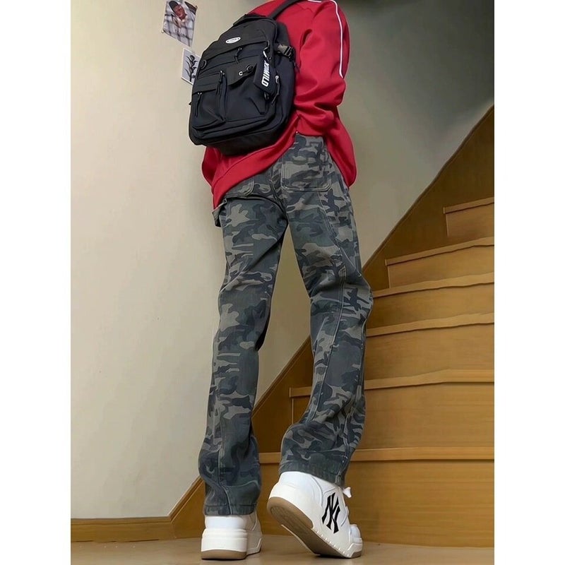 Unisex Classic Denim Jeans Loose Fit Daily Outdoor Wear - Image 5