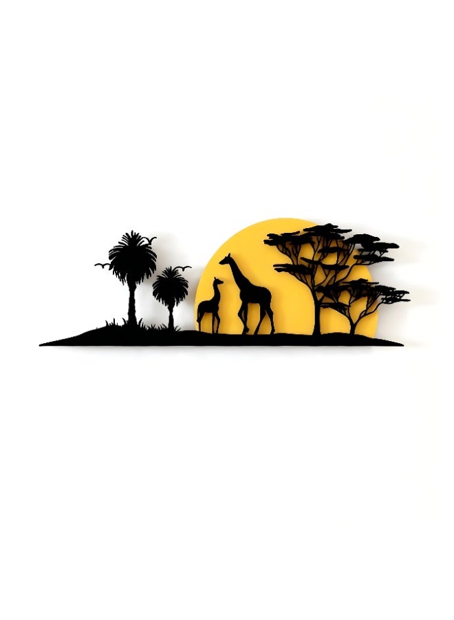 IDesign African Savannah Acrylic Wall Art - Image 1