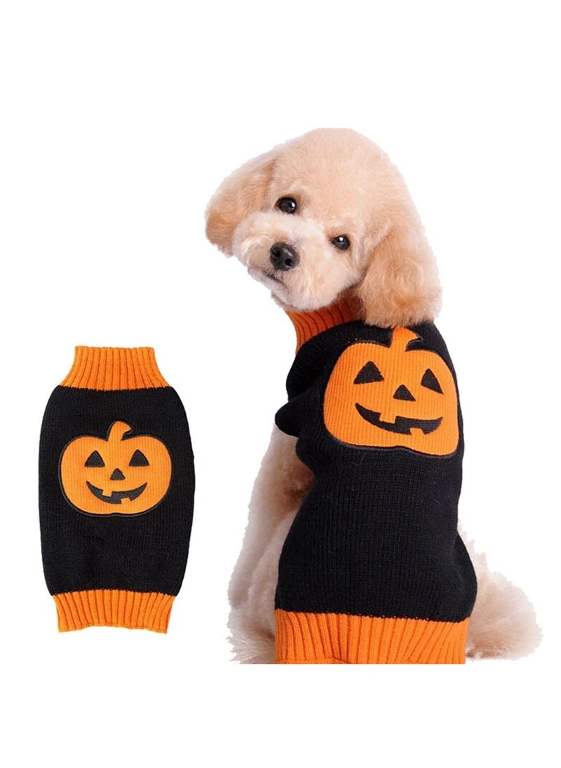 Loquat Skull  Pet Sweater Large Dog Apparel  Pumpkin