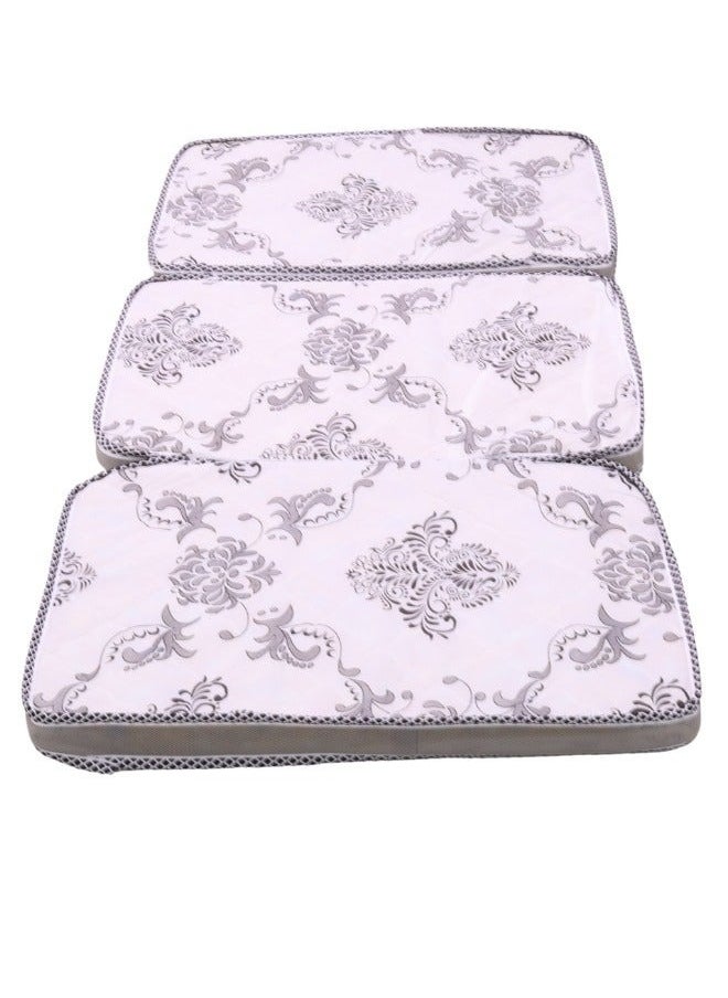 SMART HOME Easy-to-carry Single Size foldable foam mattress with a multi-style bag, size 190x90 cm Thickness 6 cm White  - Image 1