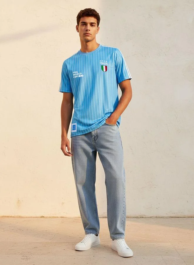 Splash Active  FIFA 26 Italy Men Crew Neck Short Sleeve T shirt for Men | Best Price UAE