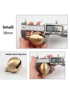 Generic Decorative Brass Bell for Pets  Festivals Trumpet (diameter 38mm))39g 