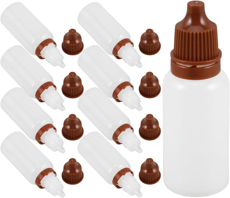 50pcs Refillable Dropper Bottles 15ml Squeezable Plastic Containers with Screw Caps Portable Mini Essential Oil Storage Bottles for Travel and Liquid Dispensing - Image 1