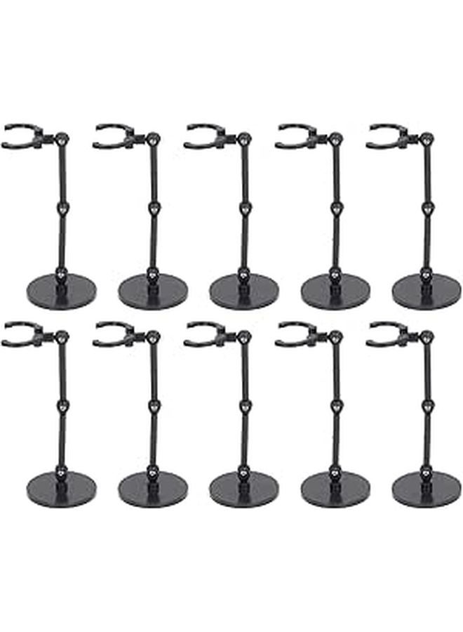10 Pack Action Figure Stands For 6 Inch Dolls Plastic Display Holder Support Frame - Image 1