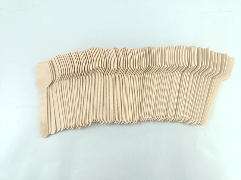 advancedestore 3.5inches (Pack of 100) Mini Wooden SpoonsDisposable Wooden Spoons,Disposable Tasting Sampling Spoons(Square) - Image 4