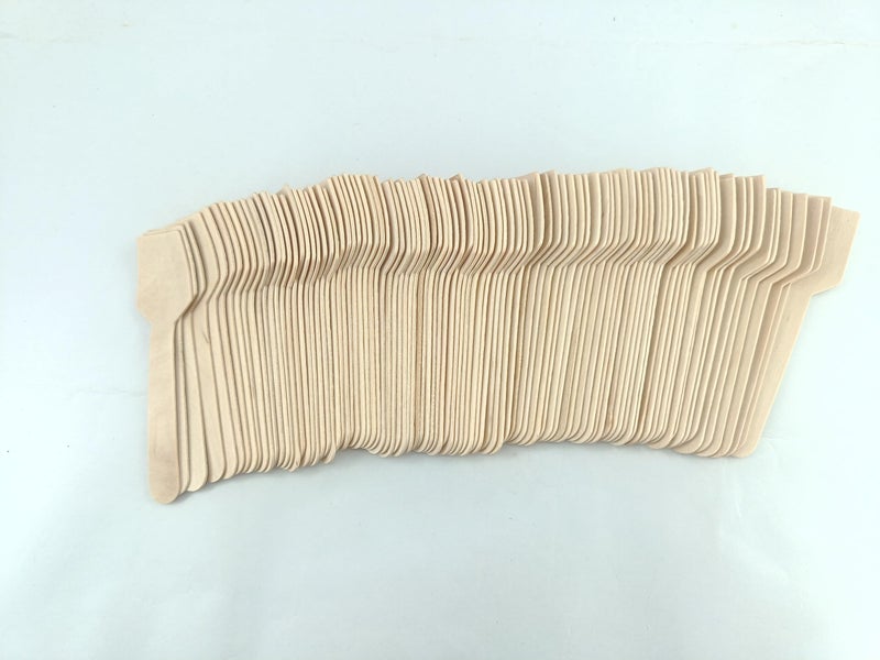 advancedestore 3.5inches (Pack of 100) Mini Wooden SpoonsDisposable Wooden Spoons,Disposable Tasting Sampling Spoons(Square) - Image 3