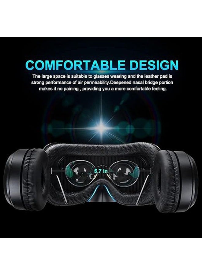 General VR set with remote control, HD 3D VR glasses, virtual reality headset for VR games and 3D movies, VR goggles compatible with smartphones  - Image 3