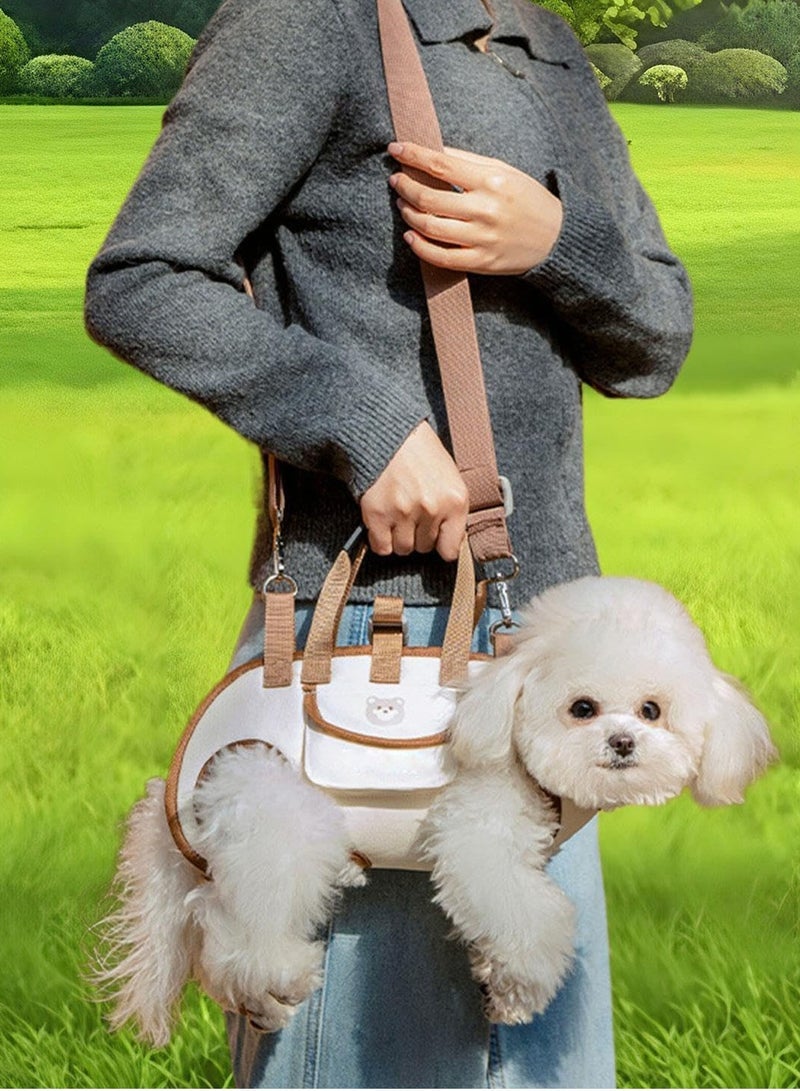 general Dog Carrier Multifunctional Cute Dog Lift Harness for Walking Travel Outdoor Brown L - Image 5