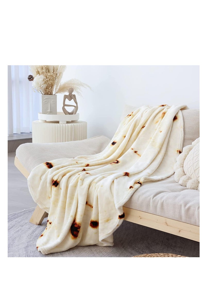 Round Burrito Baby Swaddle Blanket, Newborn Soft Plush Flannel Blanket, Infant Kids Thin Bedspread, Bed Sofa Air Conditioning Quilt for Home Office Travel Camping Picnic (Burrito#1, 150x150cm) - Image 5