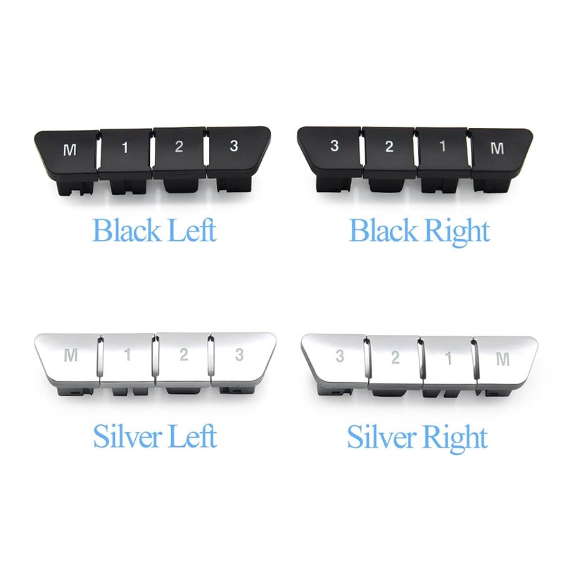 DEMULAX Car Seat Adjustment Switch - Black Right Set - Image 5