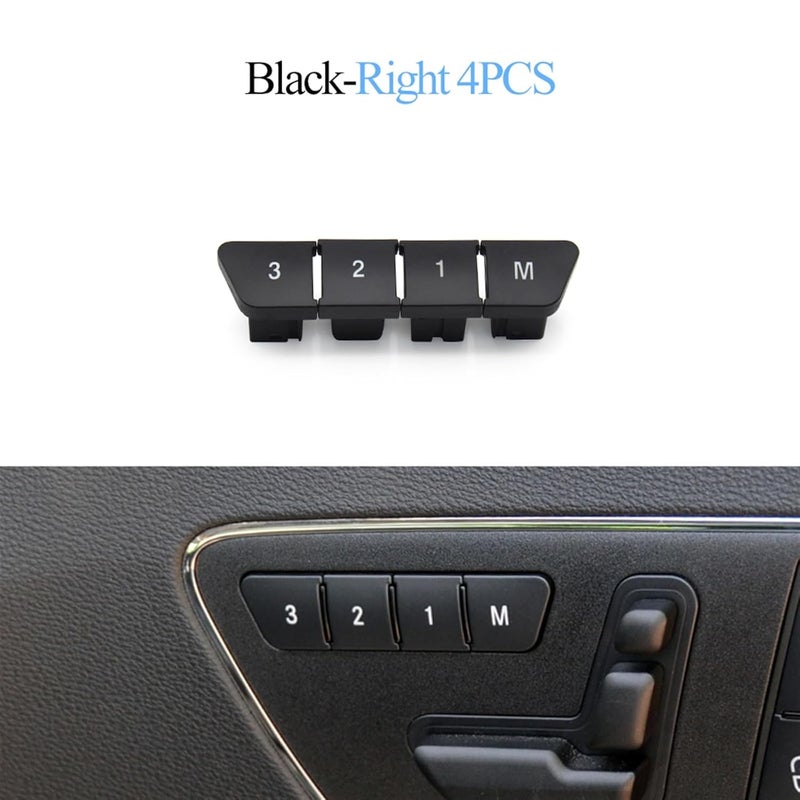 DEMULAX Car Seat Adjustment Switch - Black Right Set - Image 2