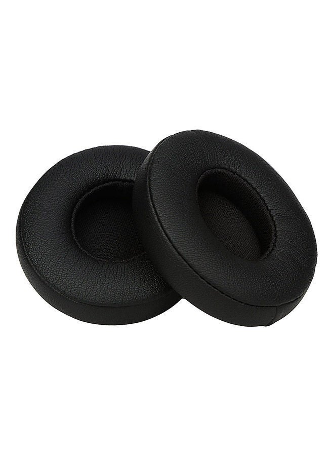 NIBEMINENT Set Replacement Ear Pads For Beats Solo 2.0 Headphones Black - Image 1