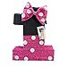 A Pinata 4 U APINATA4U Pink Black Number One Pinata with Bow First Birthday Party Decorations and Gift Gift for Her on 1st Birthday and Anniversary Diy Themed Pinata for Celebration 20X16X4 Inches - Image 2