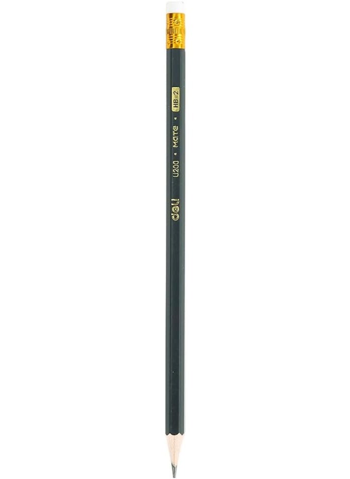 Deli EU20000 Graphite HB Pencil 12-Pieces, black - Image 2