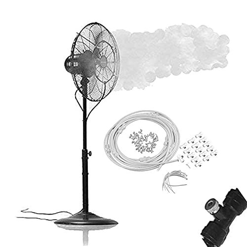 DIY Crafts Only Fan Kit, 2 Nozzle Brass Fan Misting Kit, Updated Brass Fan Misting Kit for a Cool Patio Breeze, Tu (Only Fan Kit, 2 Nozzle Brass Fan Misting Kit) - Image 1