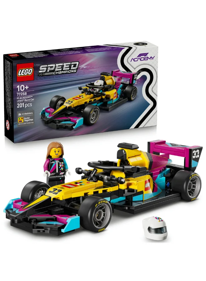 Lego Speed Champions F1 ACADEMY LEGO Race Car Toy - 77258 (Age 10+, 201 Pieces)