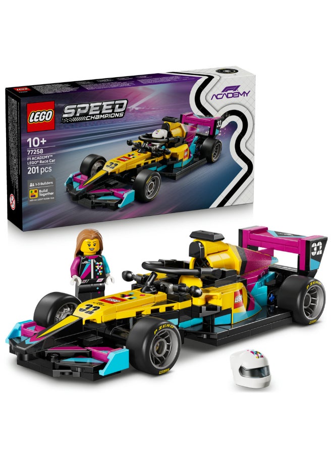 LEGO Speed Champions F1 ACADEMY LEGO Race Car Toy - 77258 (Age 10+, 201 Pieces) - Image 1