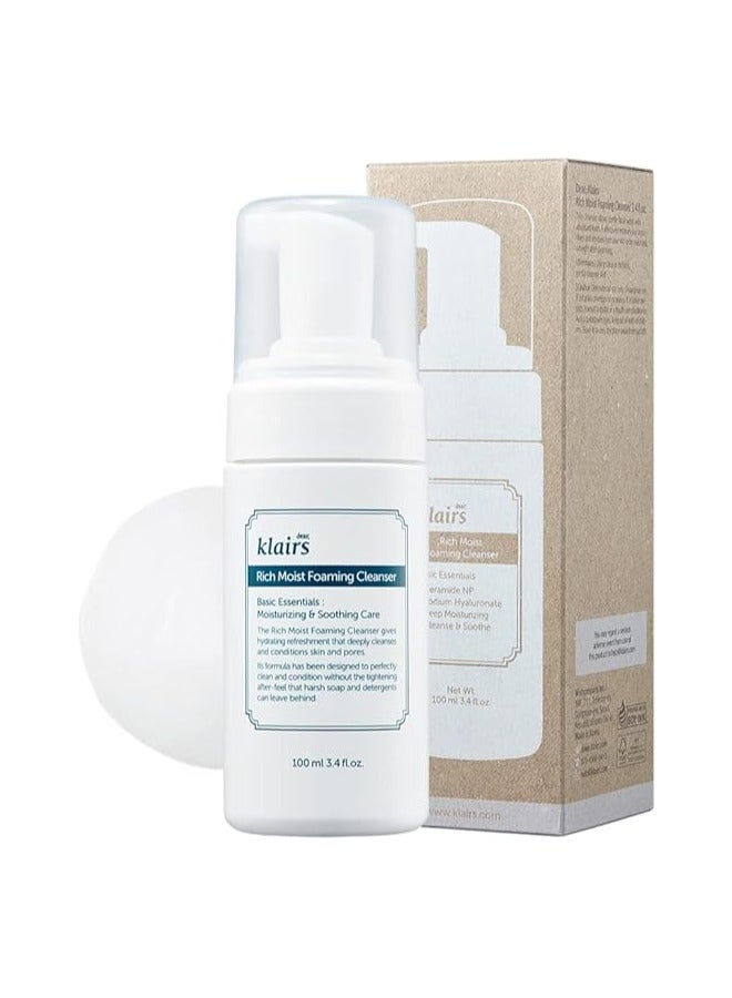 Dear,Klairs Dear Klairs Rich Moist Foaming Cleanser 100 ml - Image 1