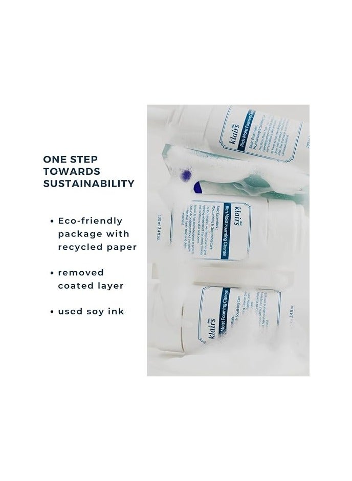 Dear,Klairs Dear Klairs Rich Moist Foaming Cleanser 100 ml - Image 5