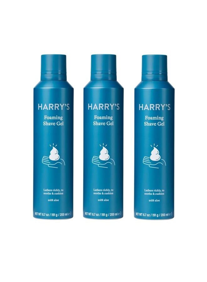 Harry's Shave Gel - Shaving Gel with an Aloe Enriched Formula - 3 pack (6.7oz)  - Image 1
