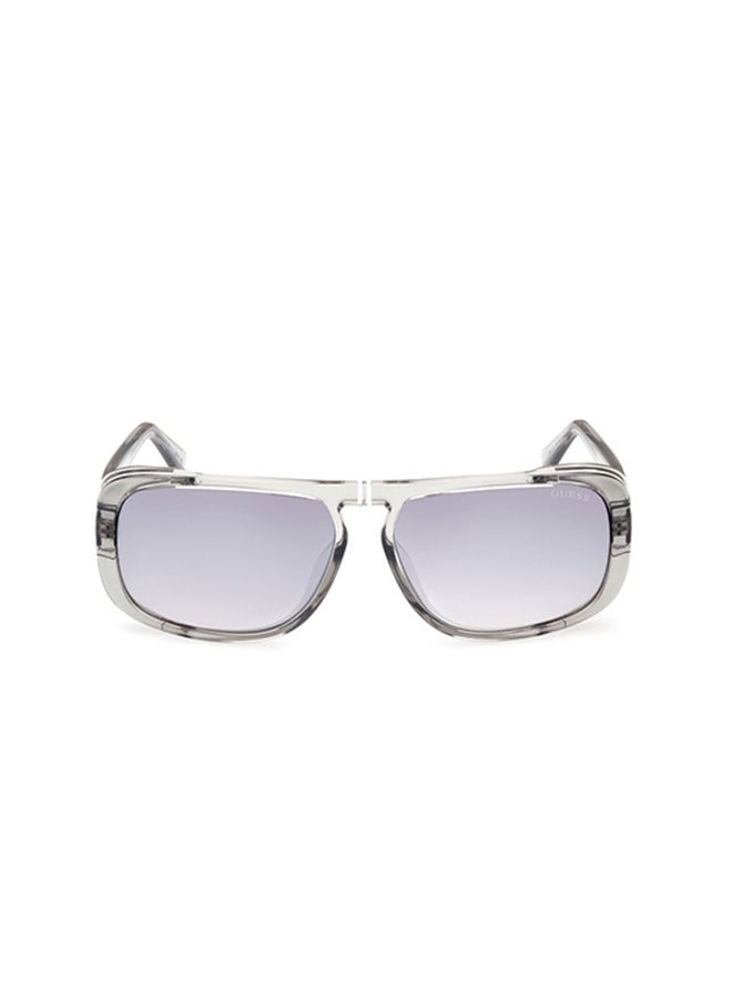 GUESS - Rectangular Sunglasses For Men - Clear - Image 1