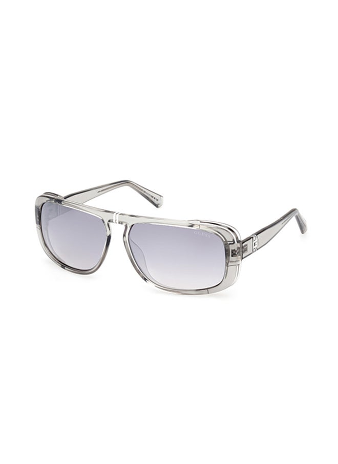 GUESS Rectangular Sunglasses For Men - Clear  - Image 1