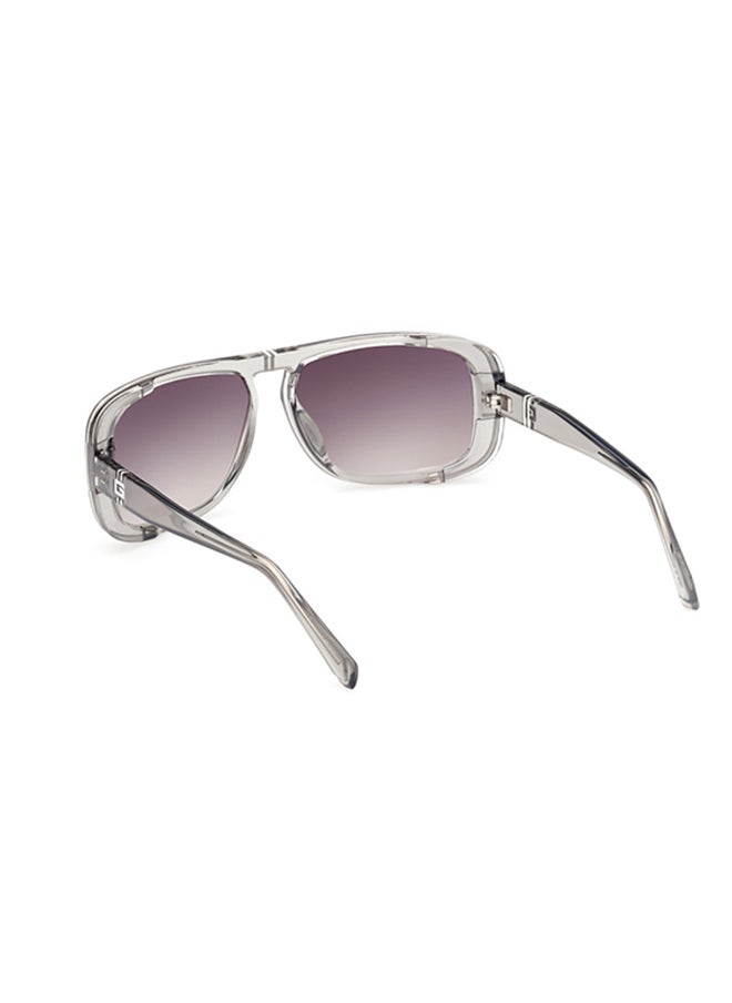 GUESS Rectangular Sunglasses For Men - Clear  - Image 3