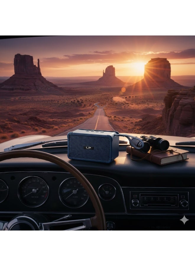 ال بي مكبر الصوت المحمول من الذي يجمع بين التصميم العصري الجذاب والتقنيات الصوتية المتقدمة. رفيقك المثالي في كل مكان  لون ازرق داكن - Image 3