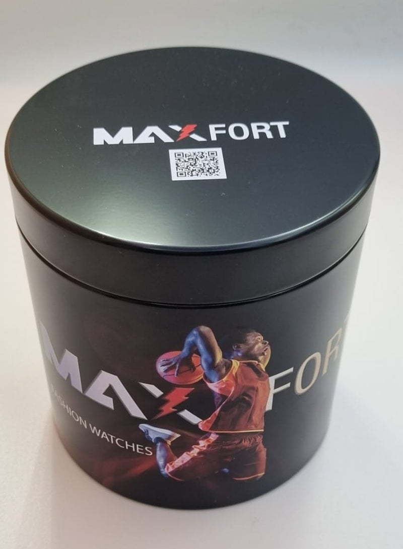 ماكسفورت MAXFORT H4131G - 1 قطعة المطاط ووتش مع جولة الوجه المعدني المواد المعصم ووتش مع المعادن الخلفية تصميم مقاومة للماء ووتش مع اليابان VD57 حركة سيليكون ووتش - Image 5