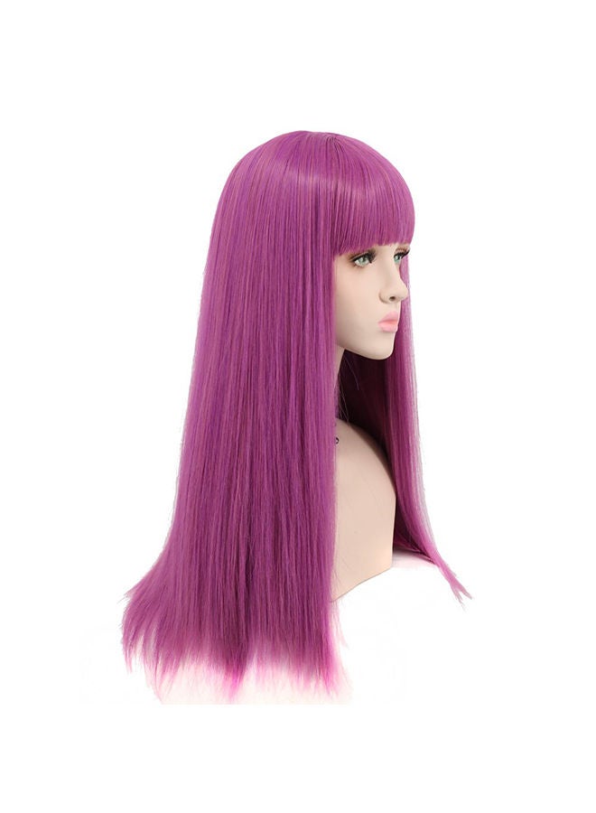 Loquat Long Straight Anime Cosplay Wig Pink - Image 3