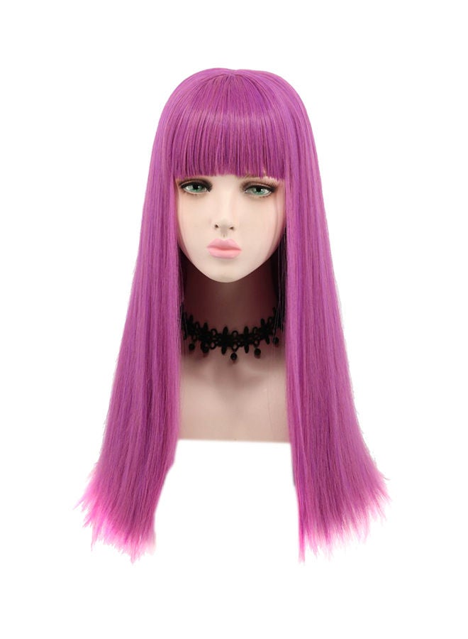 Loquat Long Straight Anime Cosplay Wig Pink - Image 1