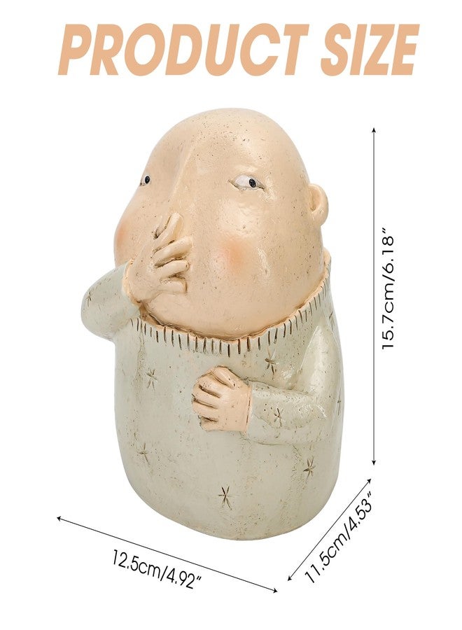 BuleVina Boy Holding Nose Sculpture Statue, 6.18" High, Creative Resin Stinky Funny Kitschy Man Boys Sitters Figurine for Bathroom Home Shelf Decor - Image 2