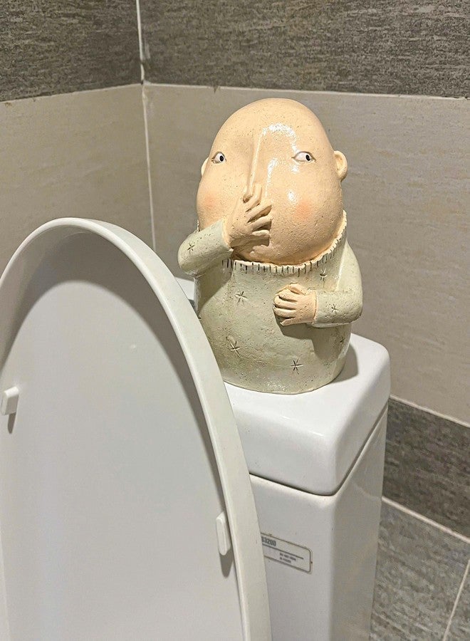 BuleVina Boy Holding Nose Sculpture Statue, 6.18" High, Creative Resin Stinky Funny Kitschy Man Boys Sitters Figurine for Bathroom Home Shelf Decor - Image 5