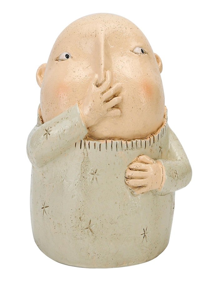 BuleVina Boy Holding Nose Sculpture Statue, 6.18" High, Creative Resin Stinky Funny Kitschy Man Boys Sitters Figurine for Bathroom Home Shelf Decor - Image 1