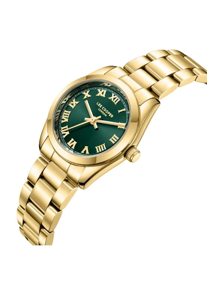لي كوبر ساعة يد نسائية معدنية بعقارب . -  مم