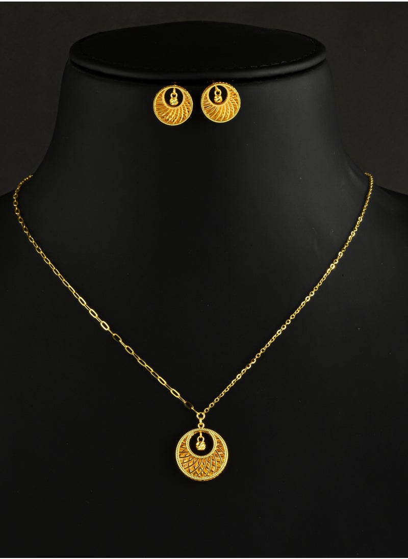 BAFLEH JEWELLERY Luxury That Doesn’t Weigh You Down – Bafleh’s Exquisite Lightweight 22kt Gold Necklace Set 