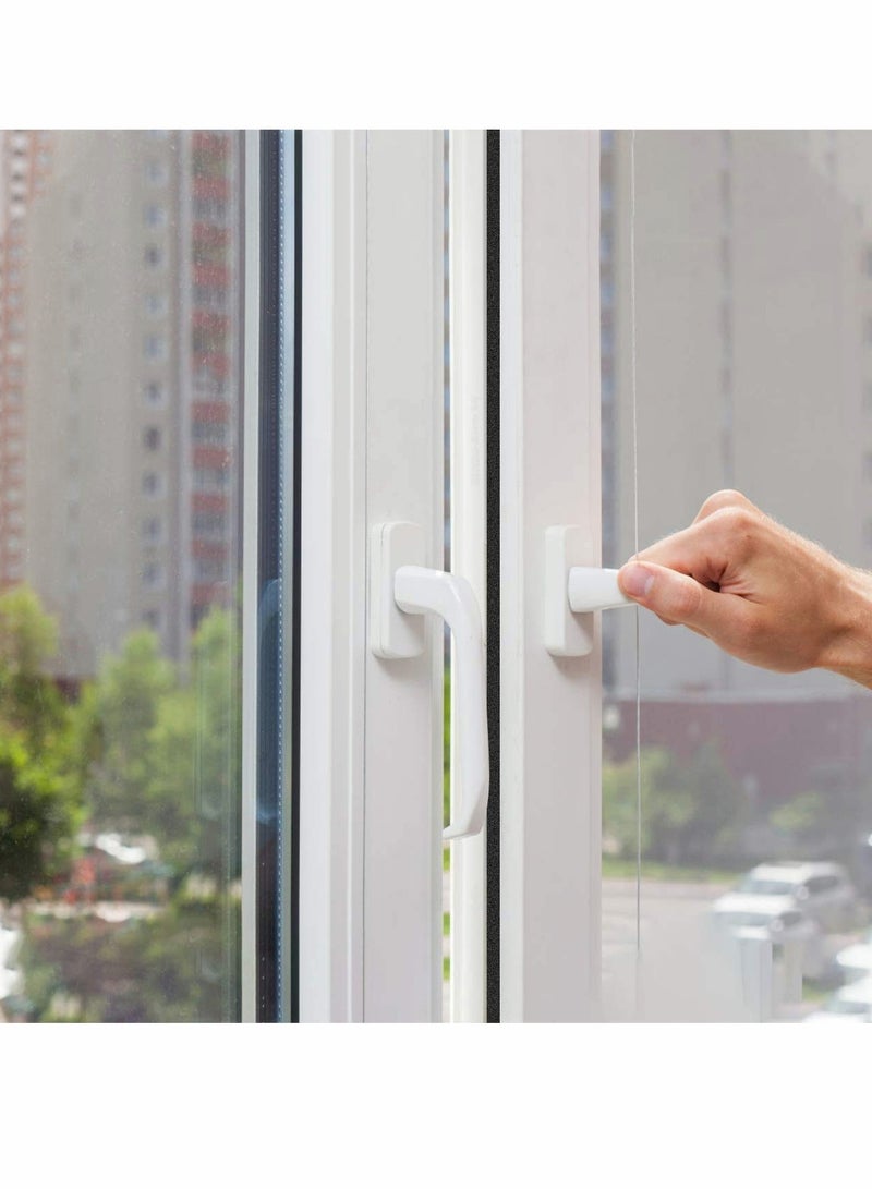 Seal Tape Strong Adhesive Soundproof Shockproof Gap Sealing Foam Rubber Weather Stripping Strip Tape for Home Window Door Draught Excluder Air Conditioner (12 Rolls of 1M Long Each) - Image 3