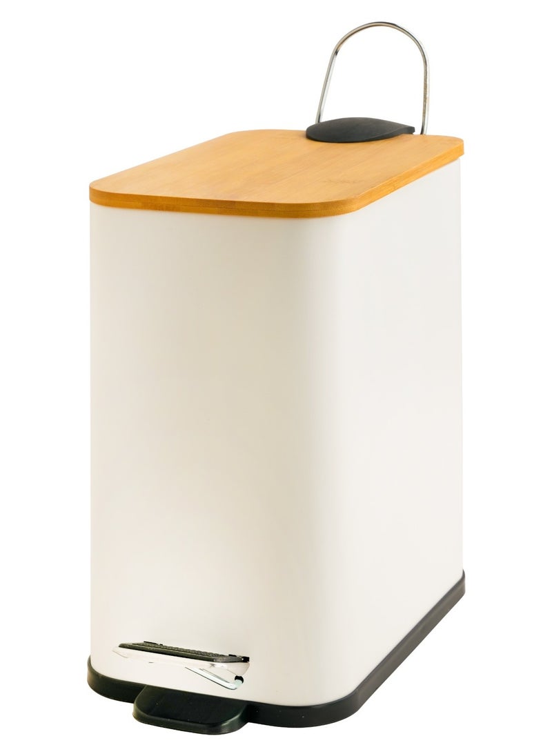 BASURRAH - Waste basket with wooden lid - Image 1