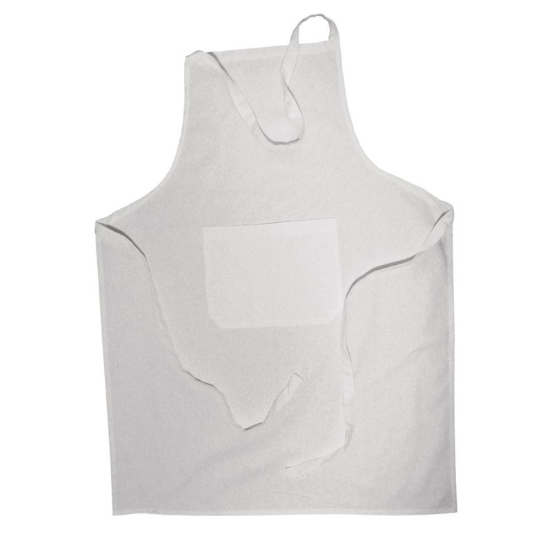 RAYHER Canvas Apron with Pocket White 70 x 95 cm